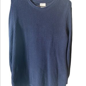 Long navy sweater